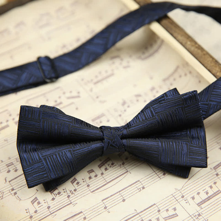 Elegante doppellagige Hochzeitskrawatte für Herren