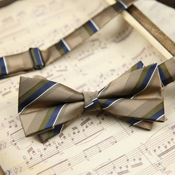 Elegante doppellagige Hochzeitskrawatte für Herren