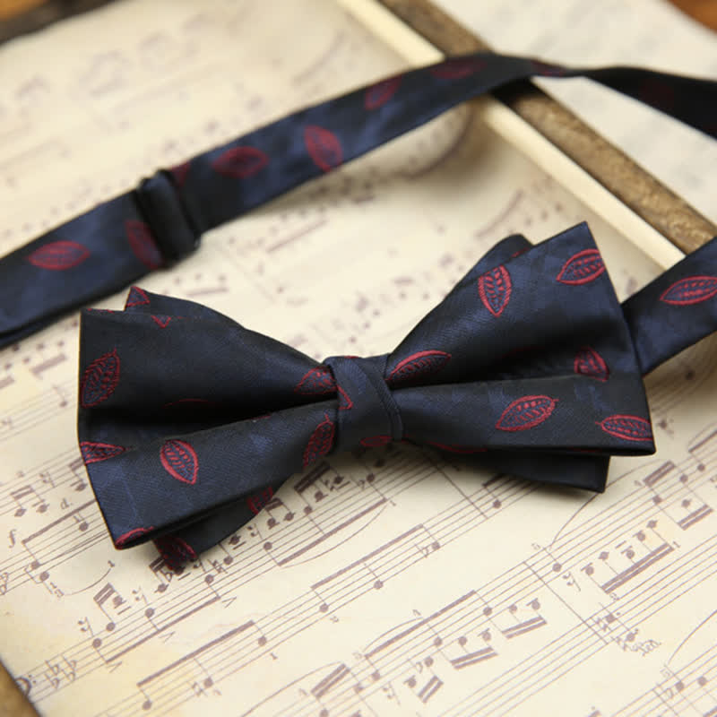 Elegante Herrenfliege mit Weizenmuster und doppelten Lagen