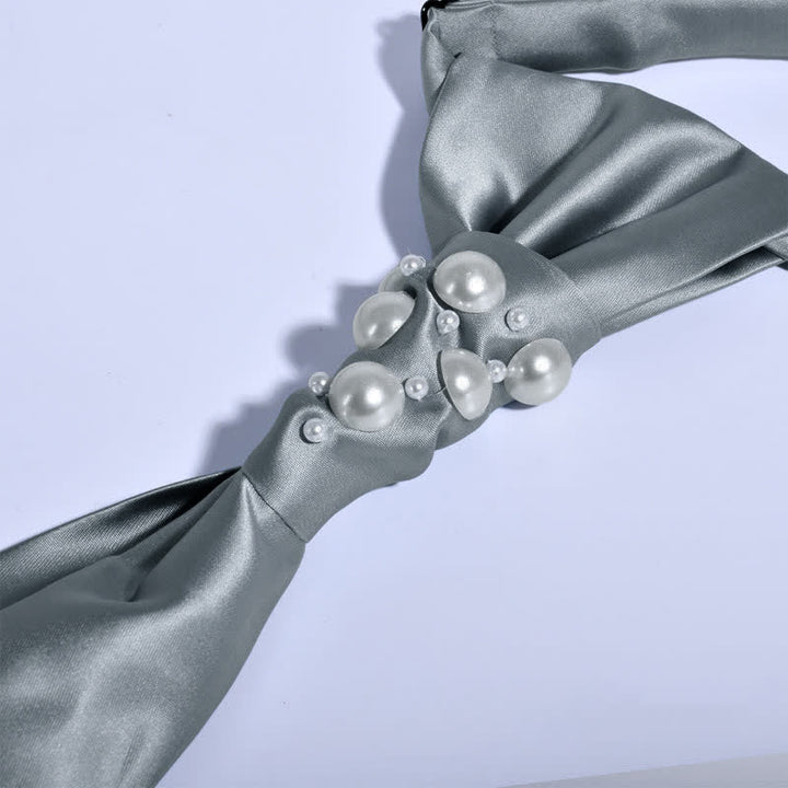 Vintage-Perlen-Hochzeitskrawatte für Herren - image 11