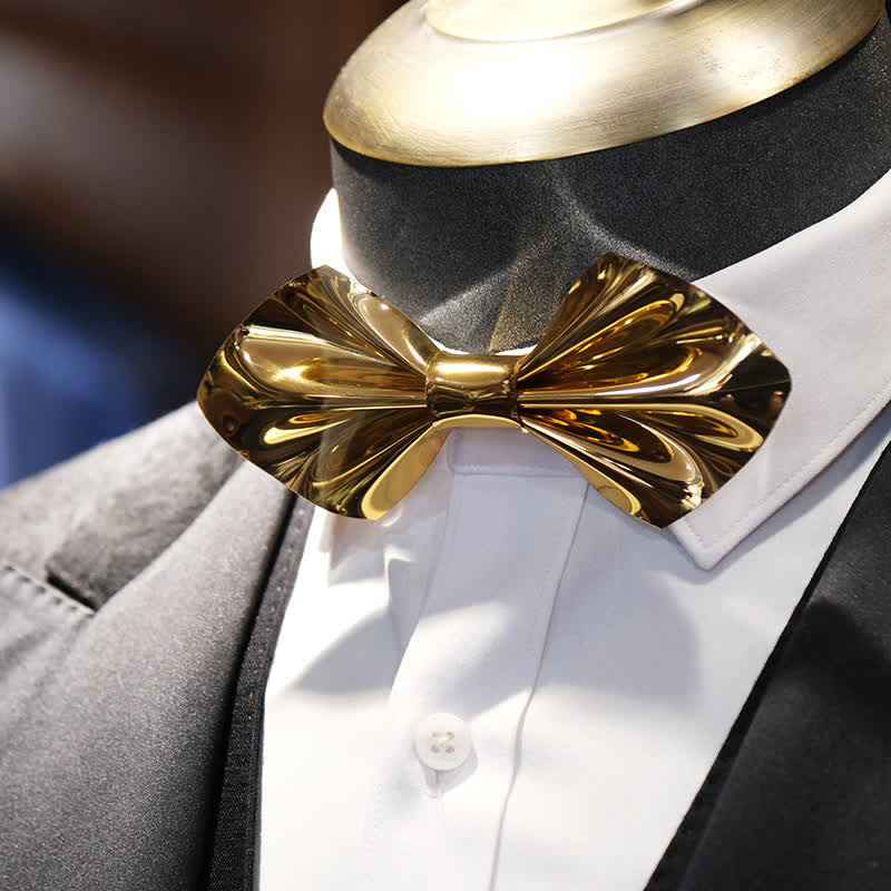 Herren Zukunft Helle Gold &amp; Silber Fliege