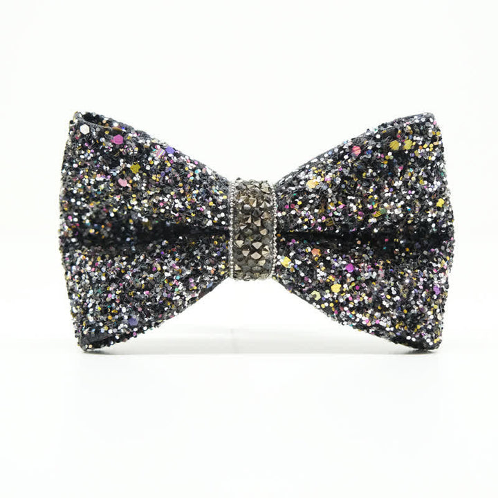 Funkelnde, farbenfrohe Herrenfliege mit Strass