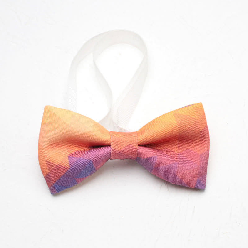 Schlichte Herren-Fliege mit Farbverlauf in bunten Regenbogenfarben - Stil Nr. 1 - image 1