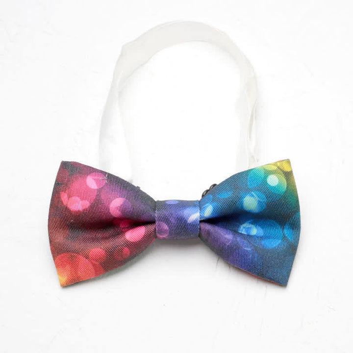 Herren Farbverlauf Bunte Regenbogen Einfach Fliege
