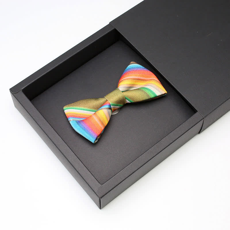 Herren Farbverlauf Bunte Regenbogen Einfach Fliege