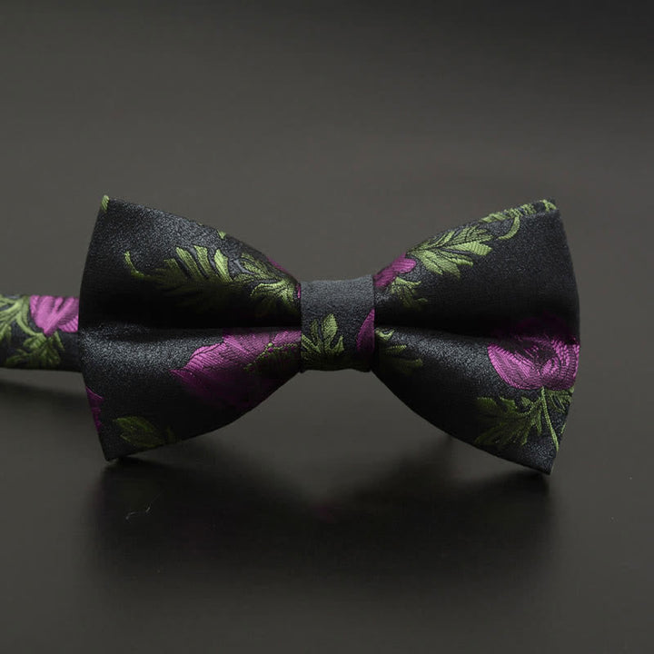 Herrenfliege mit Feder-Blumenmuster für den täglichen Gebrauch