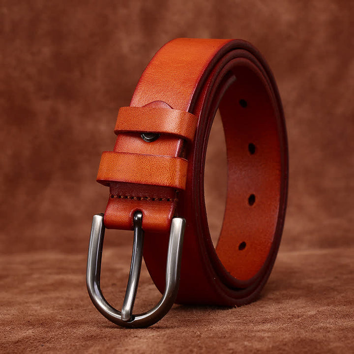 Metallnieten Modischer Schlanker Ledergürtel