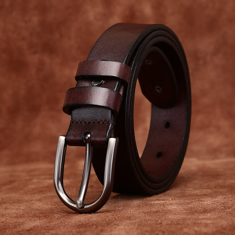 Metallnieten Modischer Schlanker Ledergürtel