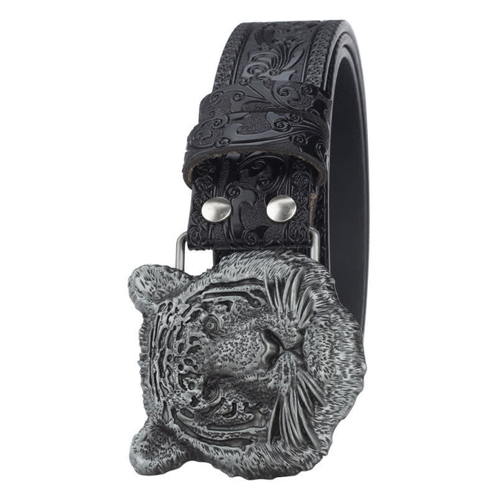 Toger Head Jeans dekorativer Western-Ledergürtel