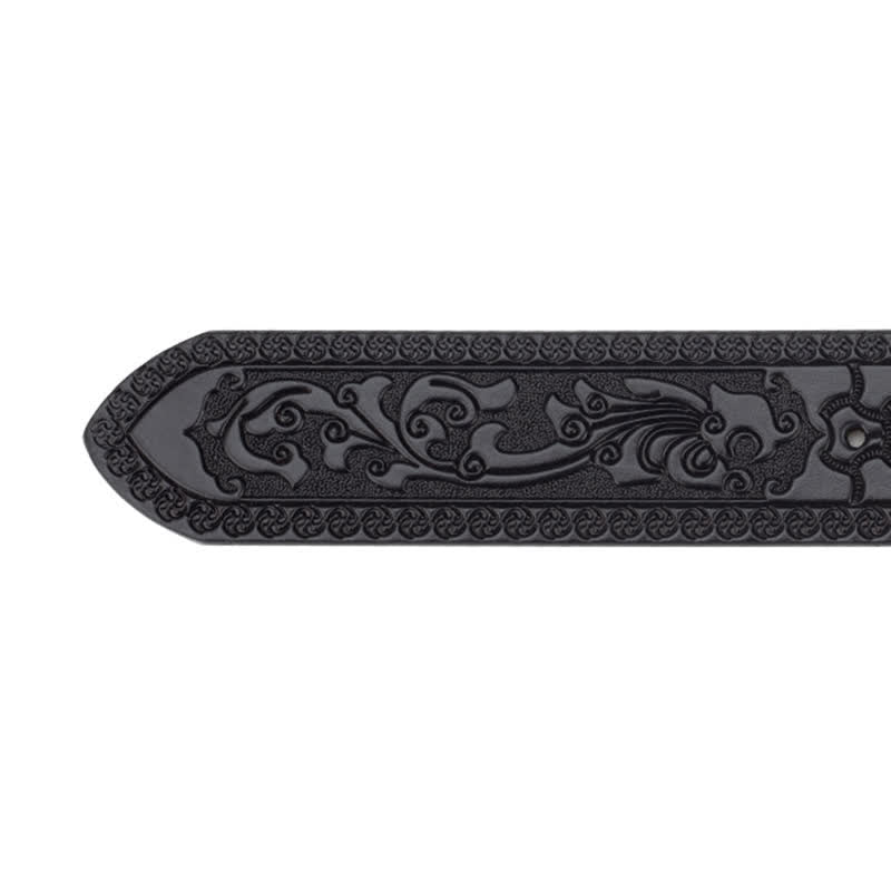 Toger Head Jeans dekorativer Western-Ledergürtel