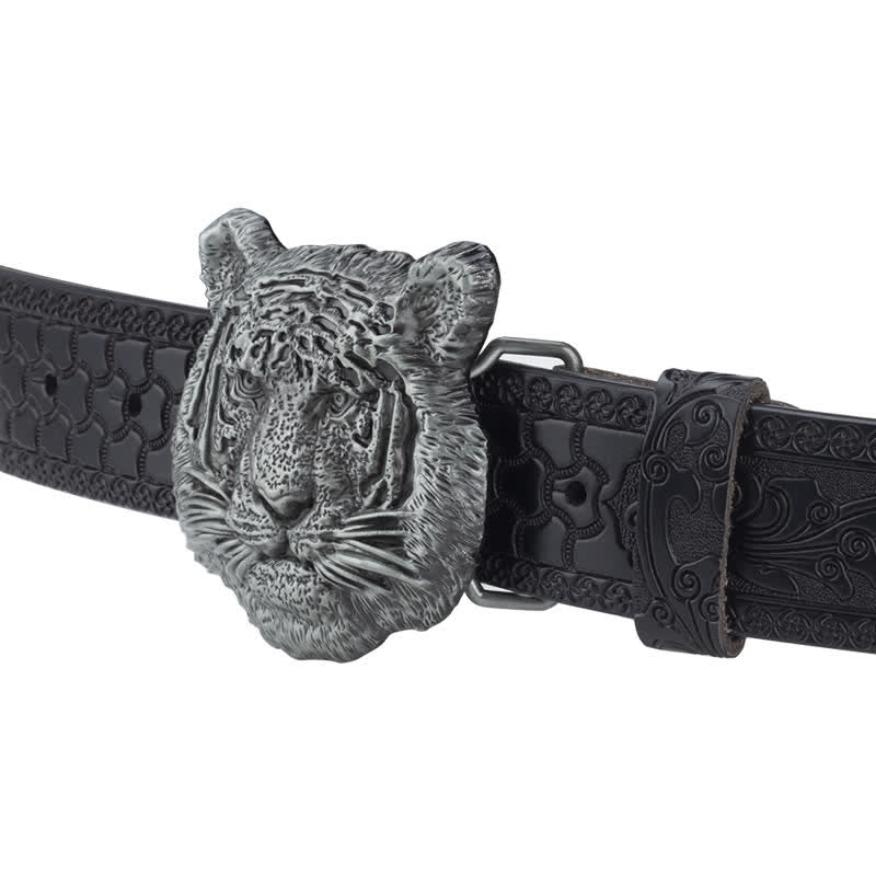 Toger Head Jeans dekorativer Western-Ledergürtel