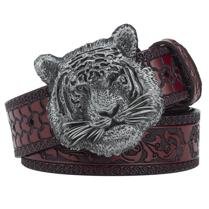 Toger Head Jeans dekorativer Western-Ledergürtel