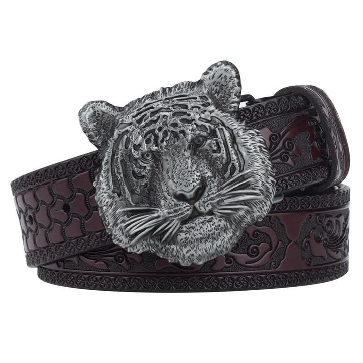 Toger Head Jeans dekorativer Western-Ledergürtel