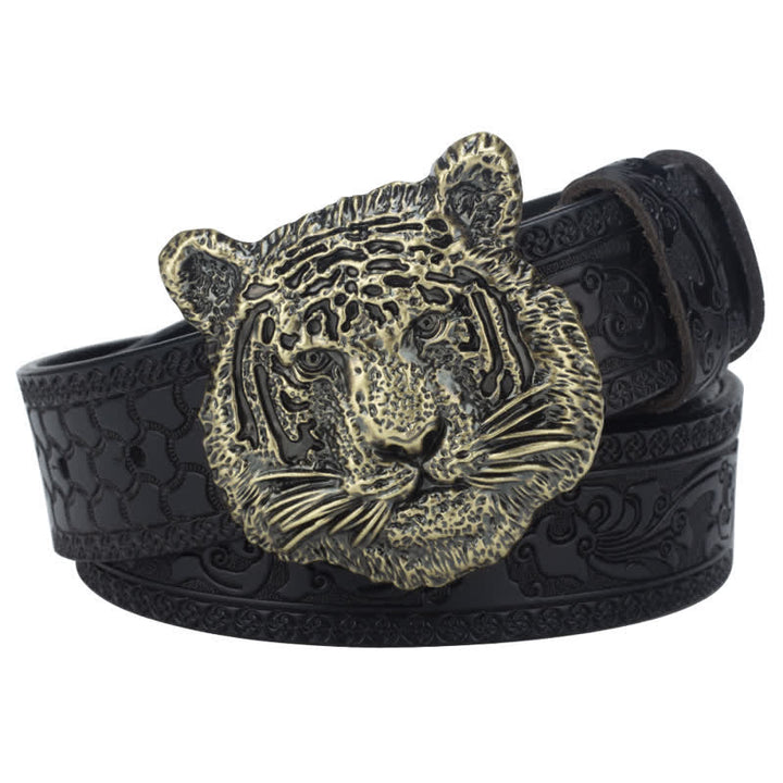 Toger Head Jeans dekorativer Western-Ledergürtel