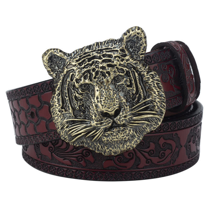 Toger Head Jeans dekorativer Western-Ledergürtel