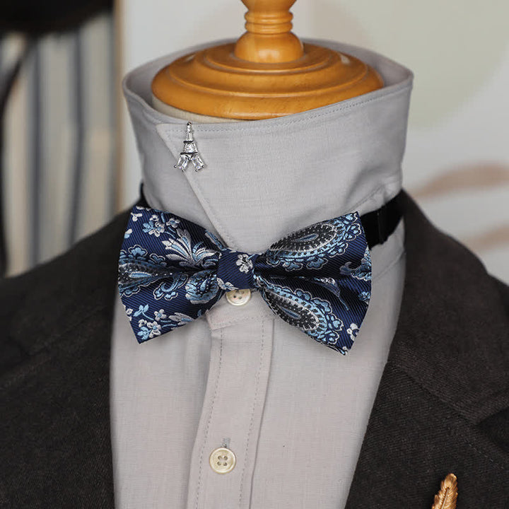 Jacquard-Fliege mit Paisleymuster in leuchtenden Farben für Herren