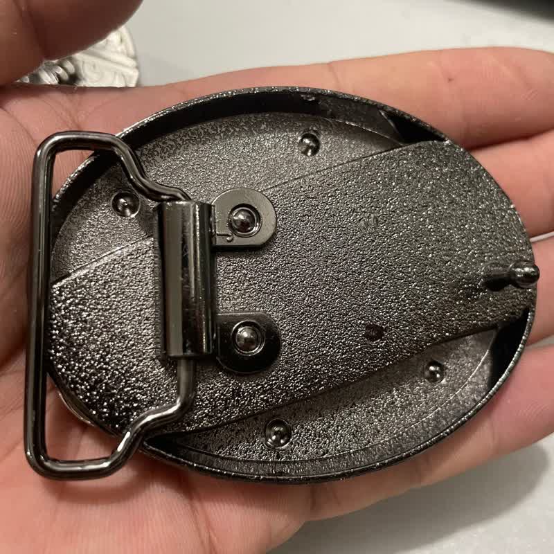 Herren DIY Ferkel verstecktes Klappmesser Ledergürtel