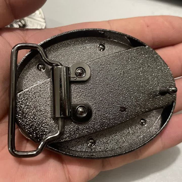 Herren DIY Ferkel verstecktes Klappmesser Ledergürtel