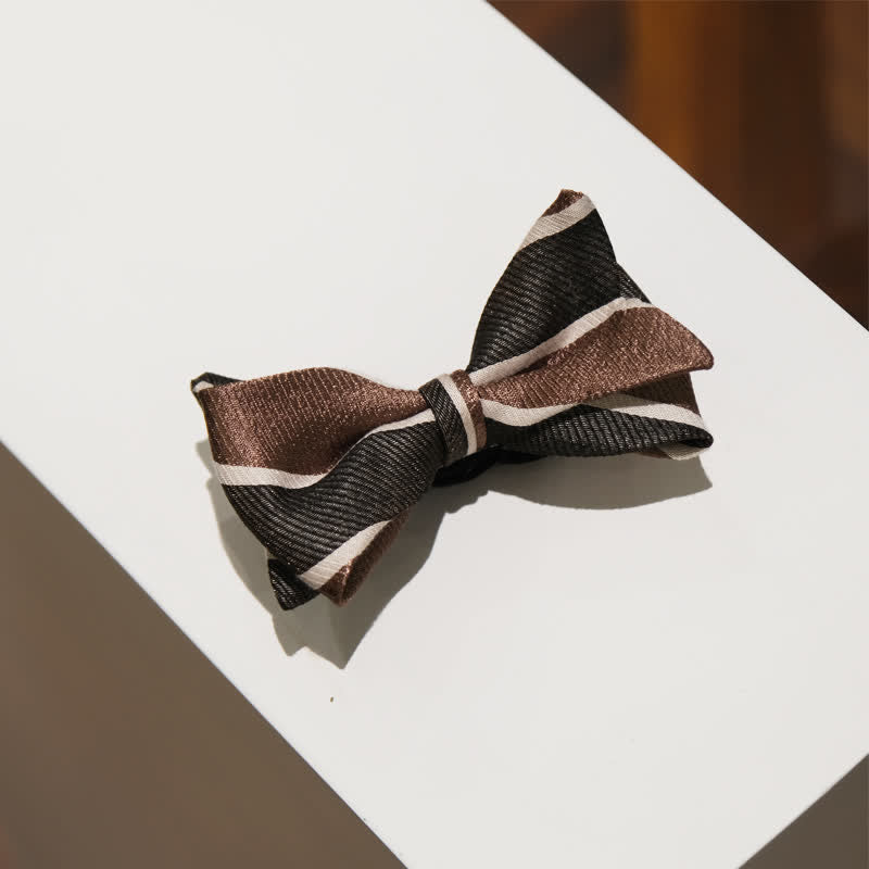 Herren Gentleman Diagonal gestreifte britische Fischschwanz-Fliege