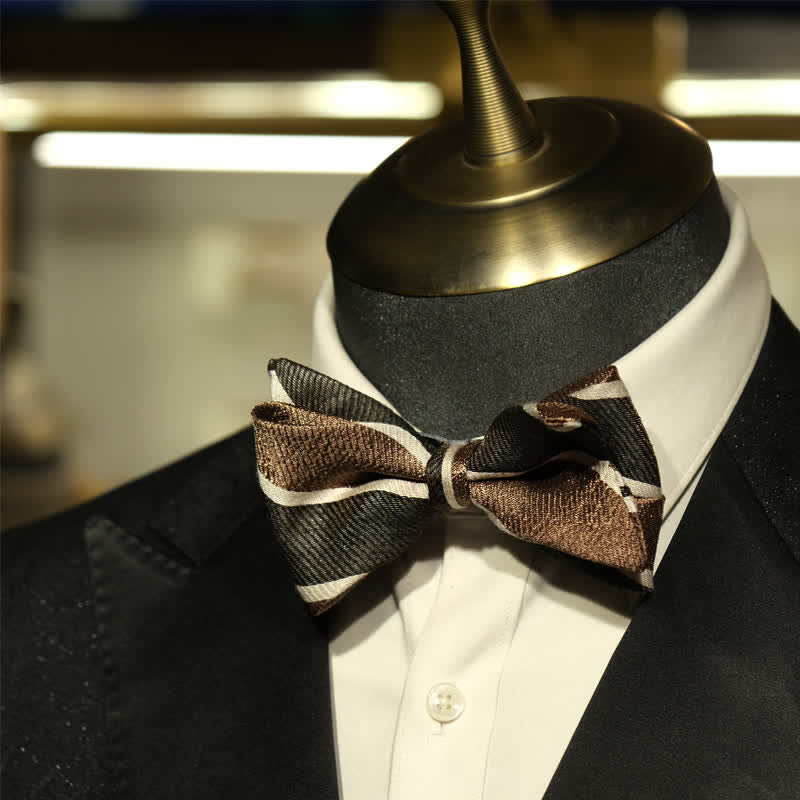Herren Gentleman Diagonal gestreifte britische Fischschwanz-Fliege