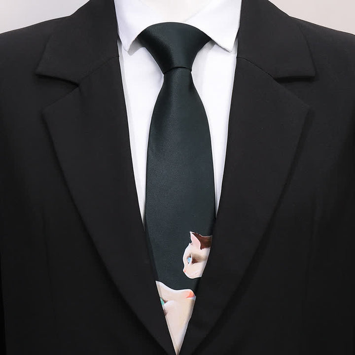 Männer's Spaß Tierdruck Business Slim Krawatte