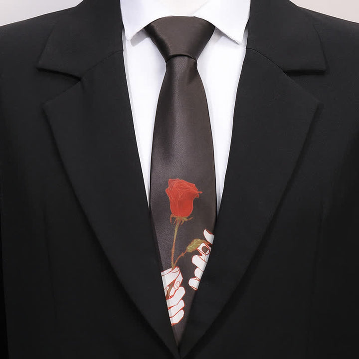 Männer's Spaß Tierdruck Business Slim Krawatte