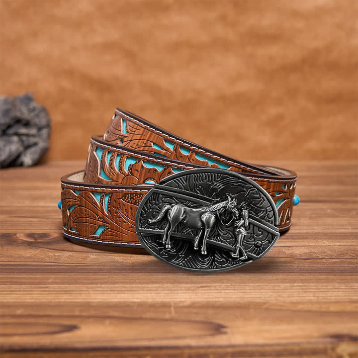 DIY Cowgirl Verstecktes Klappmesser Ledergürtel für Herren