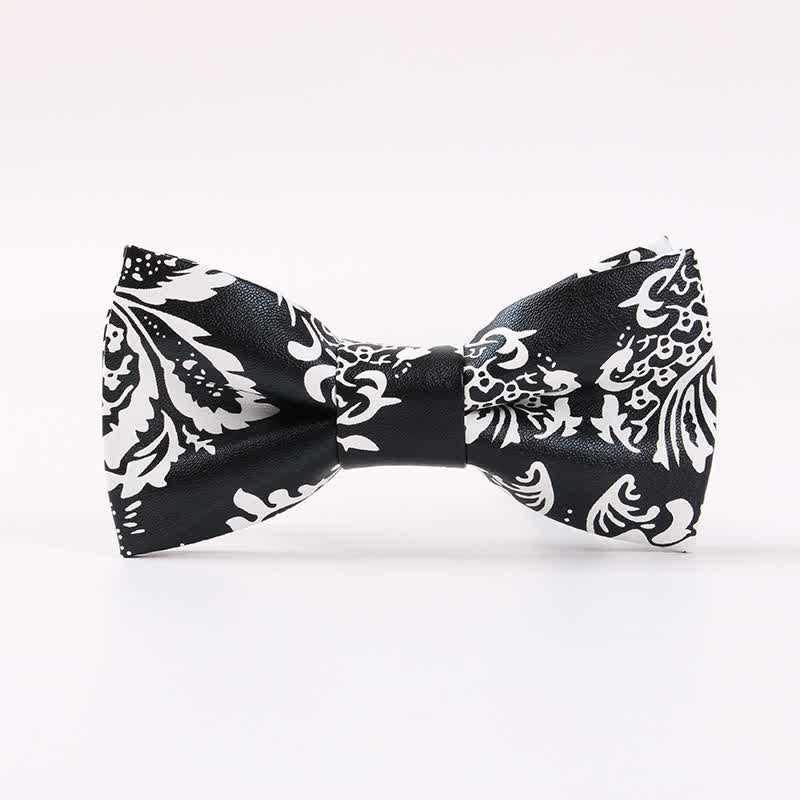 Elegante Herren-Fliege aus Leder mit Blumenmuster - Stil Nr. 4 - image 3