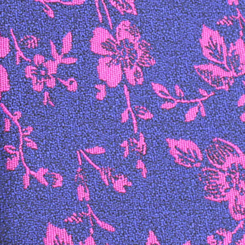 Dünne bunte gemusterte Krawatte mit Blumenmuster für Männer - image 1