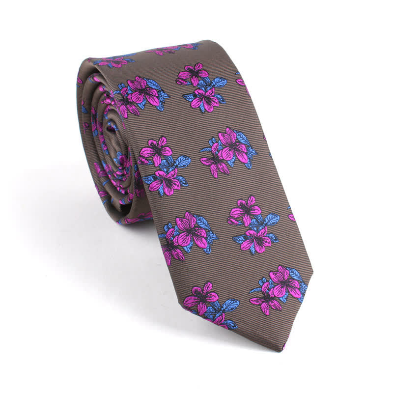 Klassische Chic Gentleman Schlanke Blumen-Krawatte für Herren - Siena - image 5