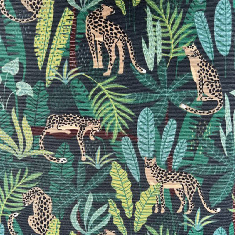 Männer Krawatte mit grüner getupfter Jaguar Rainforest - image 1