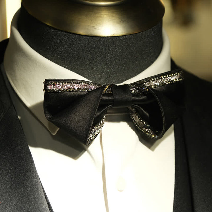 Herren Sea Of Stars Schwarze Strass-Fliege