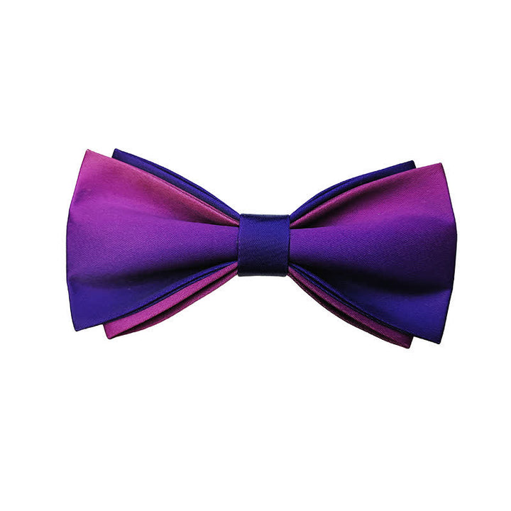 Gradient Farben doppellagige Bräutigam Fliege für Herren