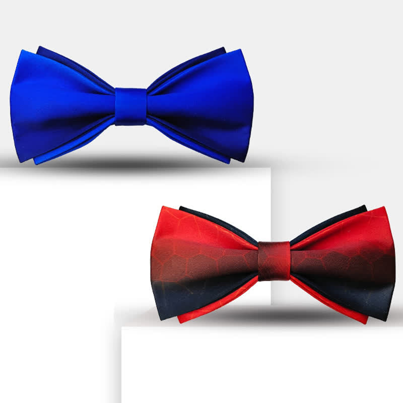 Gradient Farben doppellagige Bräutigam Fliege für Herren