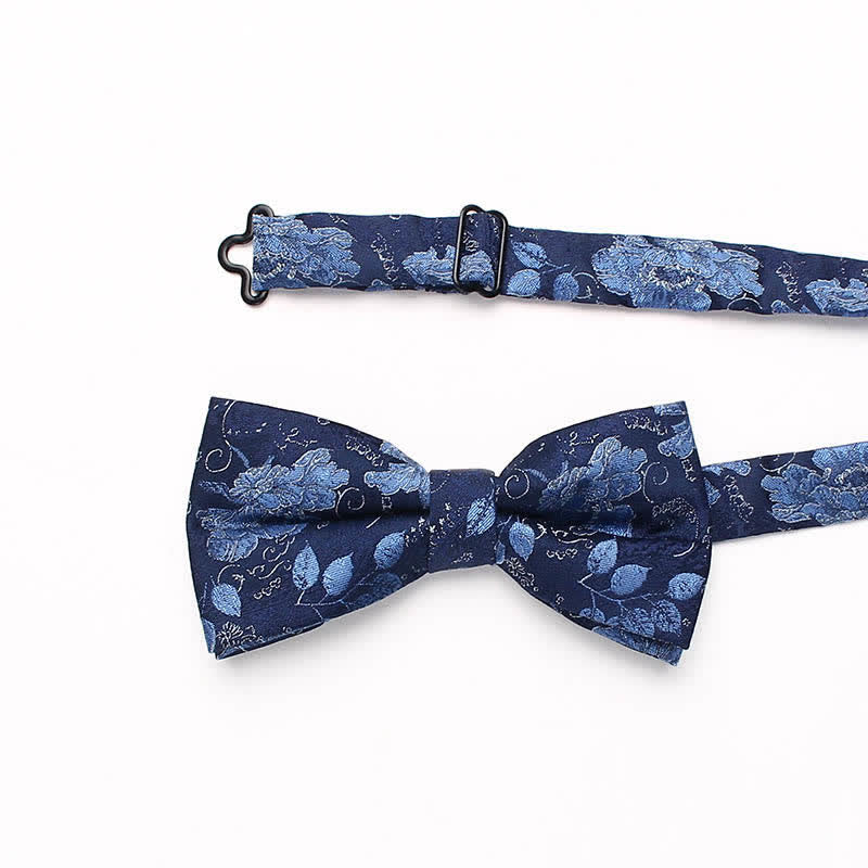 Herren Vintage-Stil Florale Gestreifte Fliege
