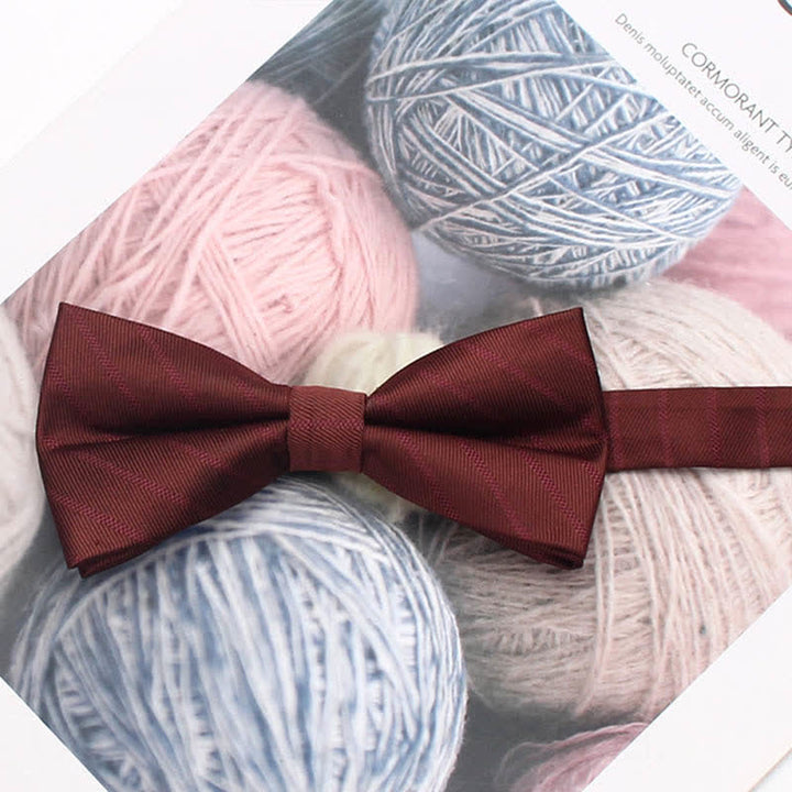 Herren Vintage-Stil Florale Gestreifte Fliege