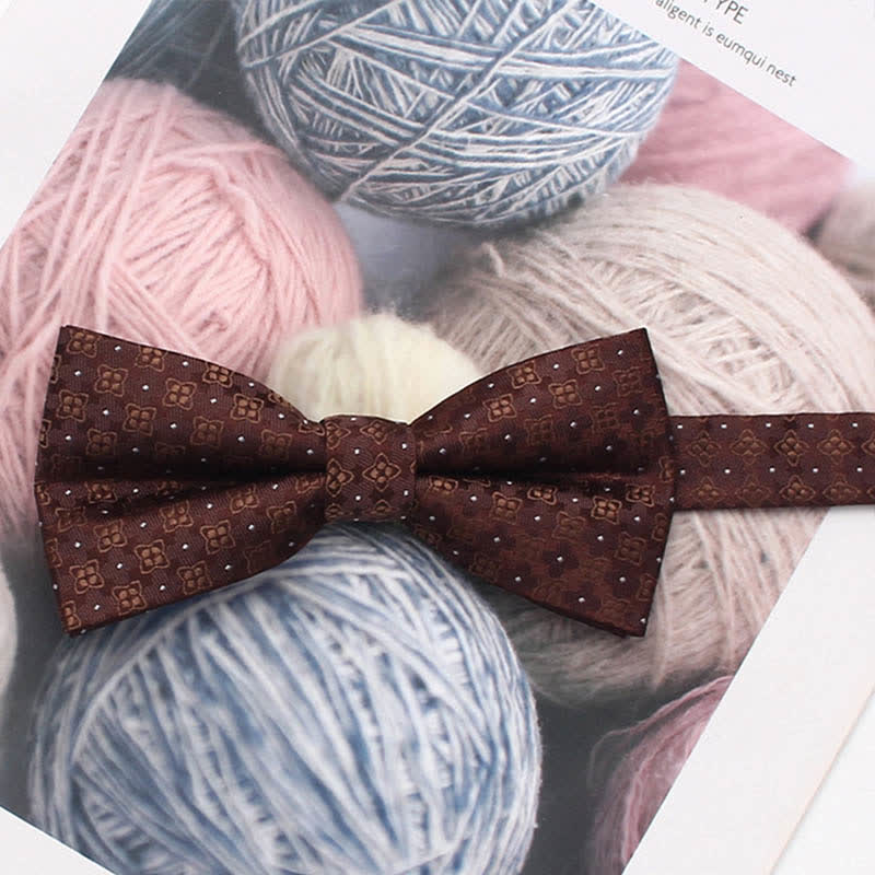 Herren Vintage-Stil Florale Gestreifte Fliege