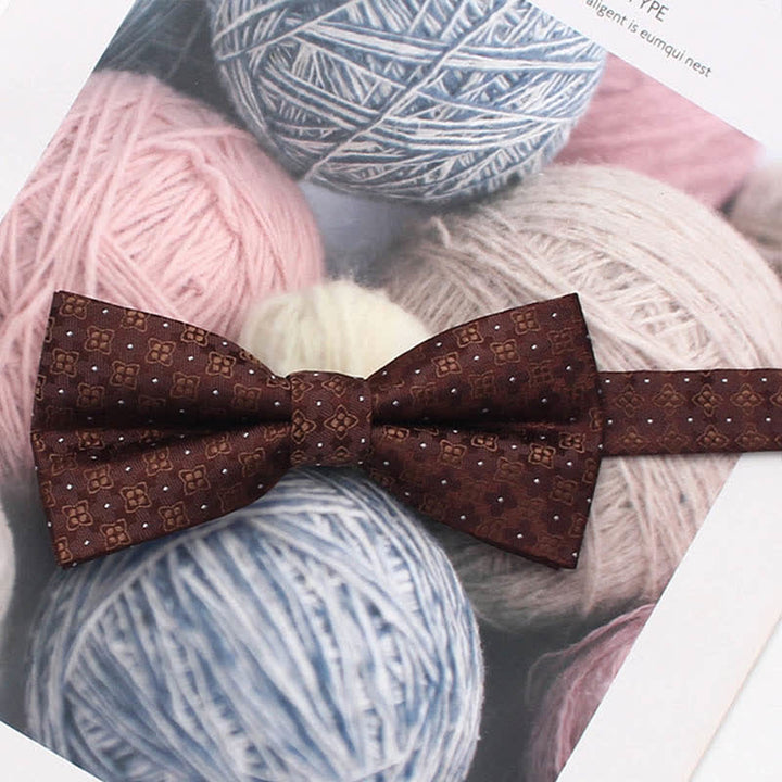 Herren Vintage-Stil Florale Gestreifte Fliege