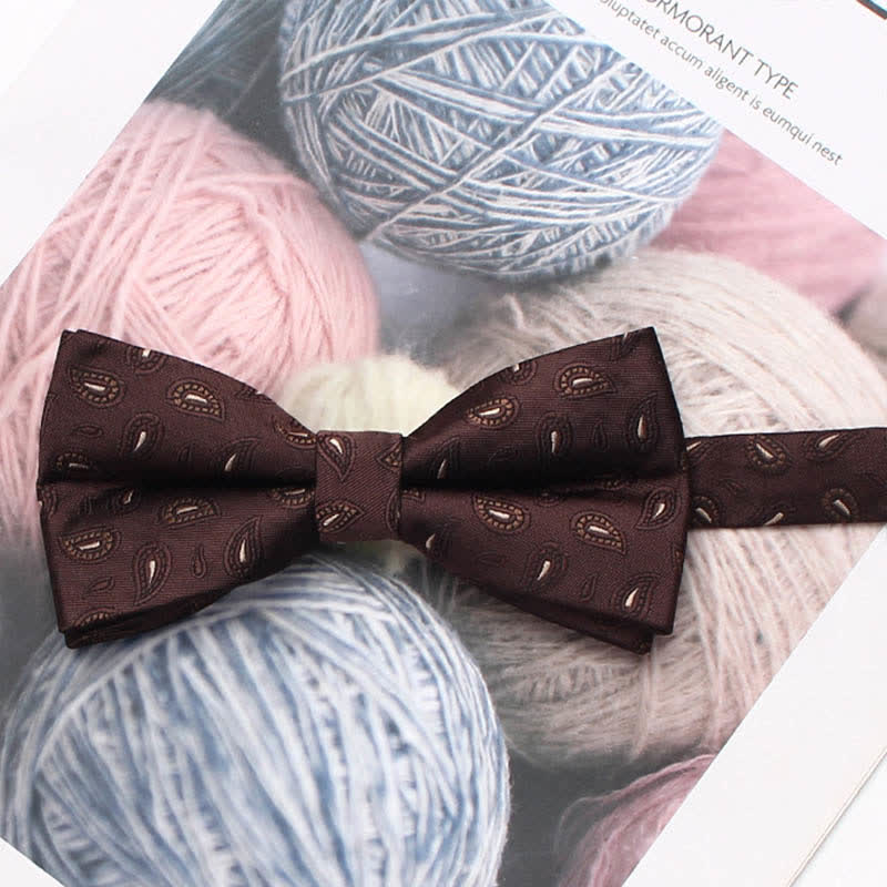Herren Vintage-Stil Florale Gestreifte Fliege