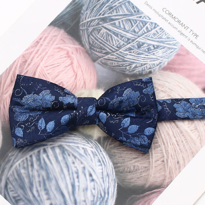 Herren Vintage-Stil Florale Gestreifte Fliege
