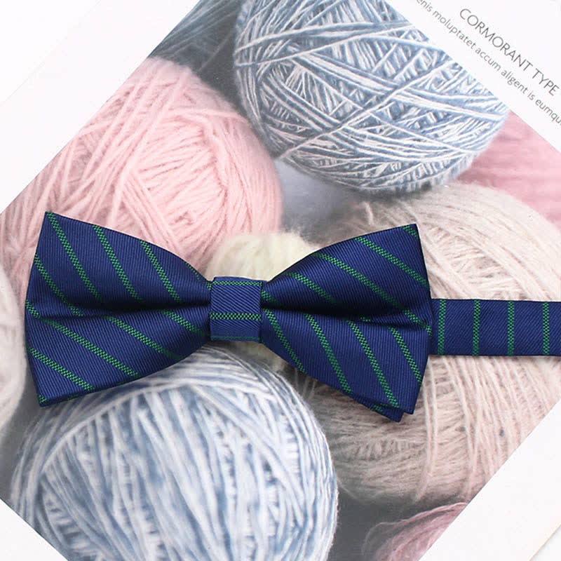 Herren Vintage-Stil Florale Gestreifte Fliege