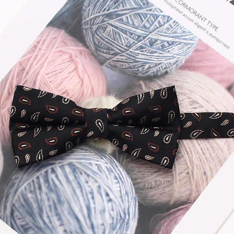 Herren Vintage-Stil Florale Gestreifte Fliege