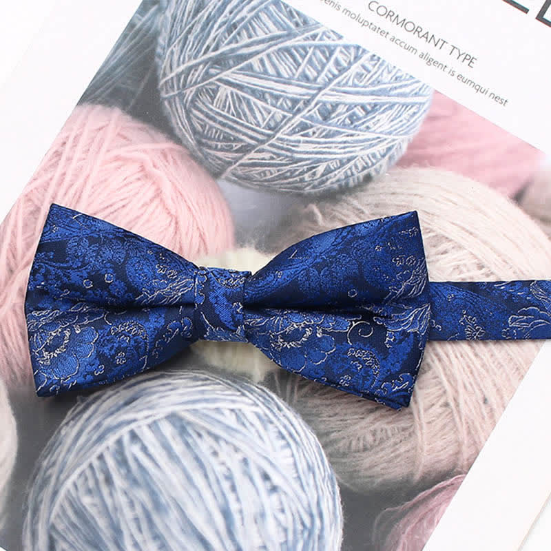 Herren Vintage-Stil Florale Gestreifte Fliege