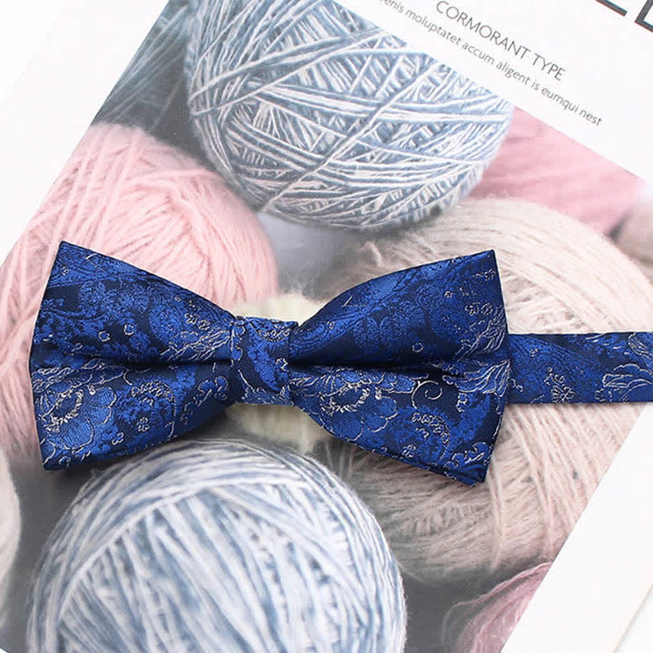 Herren Vintage-Stil Florale Gestreifte Fliege