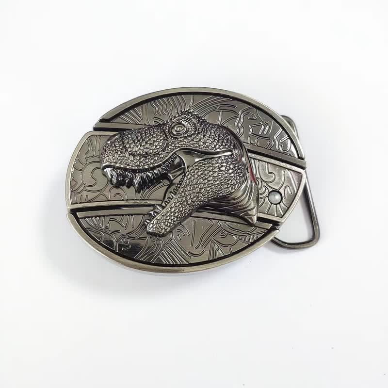 DIY Ledergürtel für Herren mit verstecktem Dinosaurier-Klappmesser