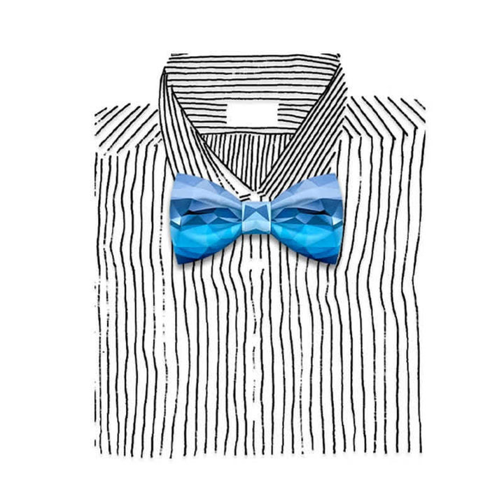 Herren Sky Blue geometrische Druckfliege