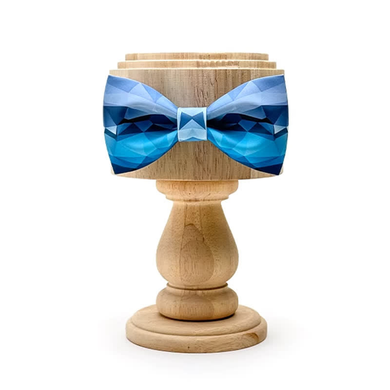 Herren Sky Blue geometrische Druckfliege