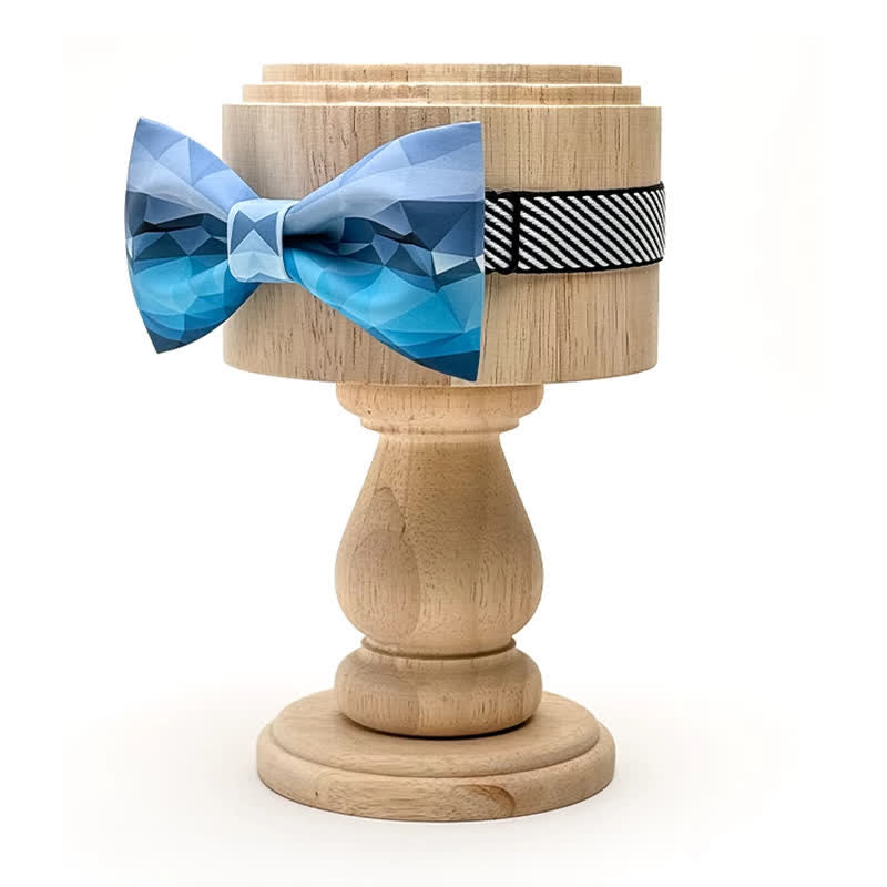 Herren Sky Blue geometrische Druckfliege