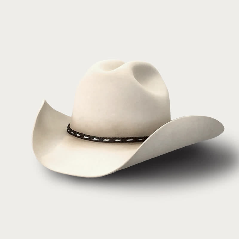 Western Classic Cowboyhut aus Wolle mit breiter Krempe