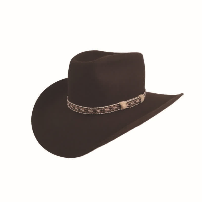 Western Classic Cowboyhut aus Wolle mit breiter Krempe